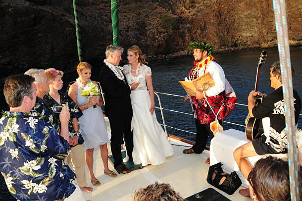 Sunset sail Wedding